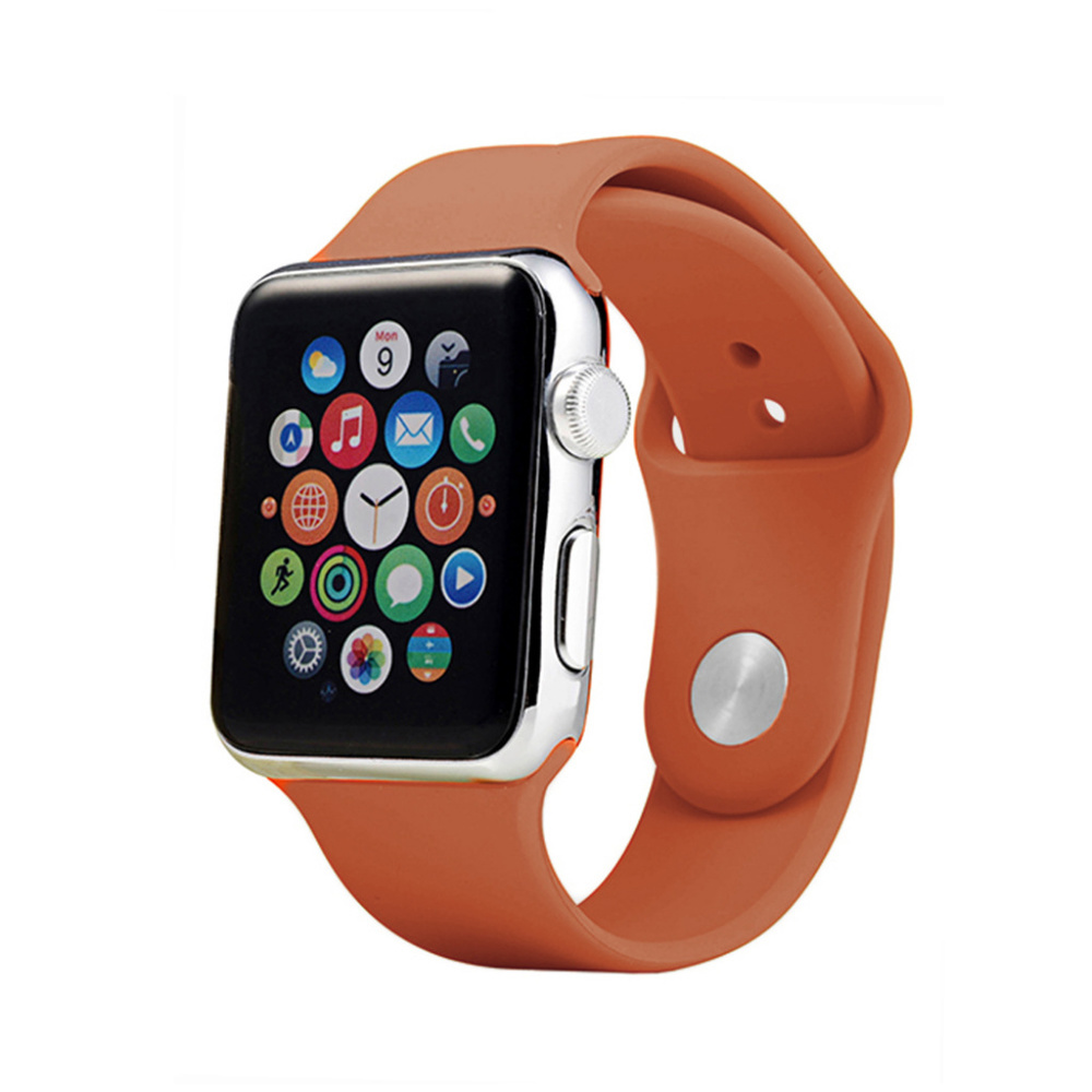New Apple Watch Silicone Band Burnt Orange